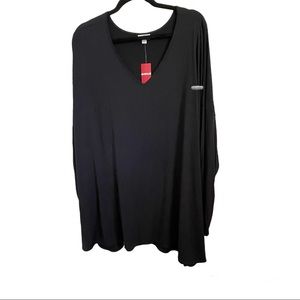 Avenue Women’s Black Tunic Blouse - NWT - 22/24
